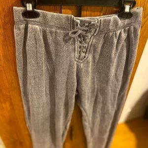 Ocean Drive Gray Tie Up Jogger Sweatpants